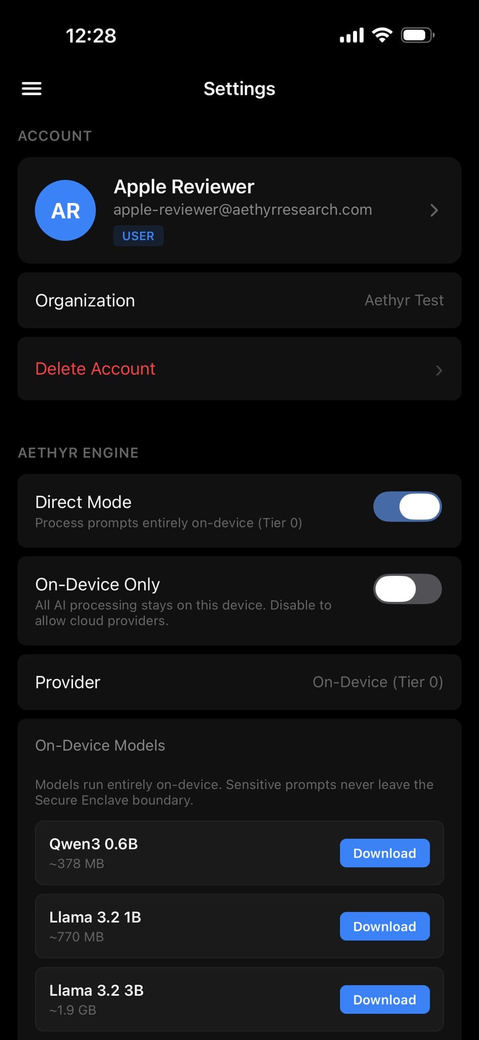 On-device AI models: Qwen3, Llama 3.2
